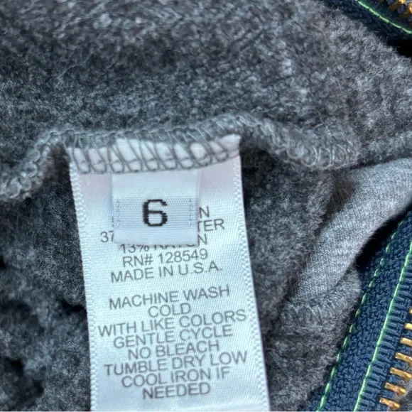 Aviator Nation Zip Hoodie Grey Size 6 - Picture 8 of 10